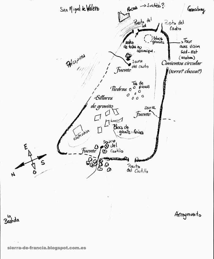 plano castillo viejo de valero
